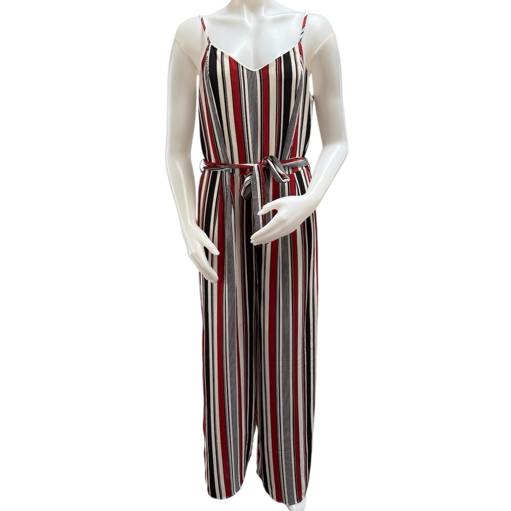 Monteau Multicolor Striped Sleeveless Jump Suit XL